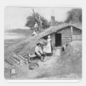 ペンシルバニア洞窟住居 スクエアシール (正面)