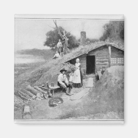 ペンシルバニア洞窟住居 マグネット (正面)