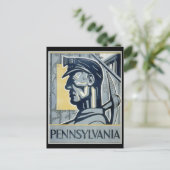 ペンシルバニア炭鉱夫 ポストカード (スタンド正面)