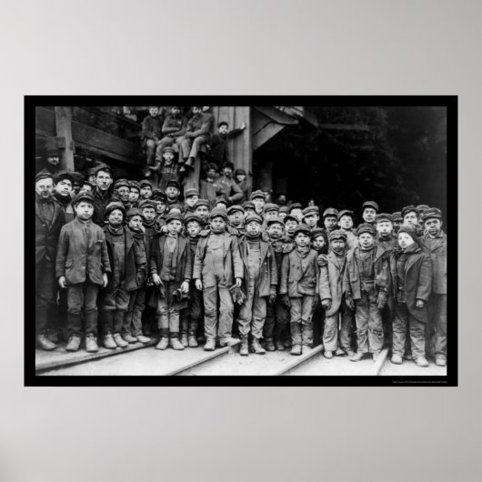 ペンシルバニア石炭会社での少年の労働者1911 ポスター (正面)