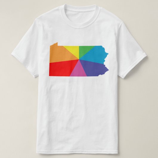 ペンシルバニア虹の配列 Tシャツ (デザイン正面)