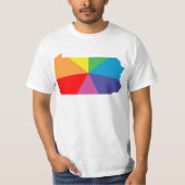 ペンシルバニア虹の配列 Tシャツ (正面)