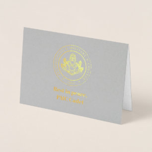 ペンシルバニア軍隊大学の同情カード – 1970 箔カード