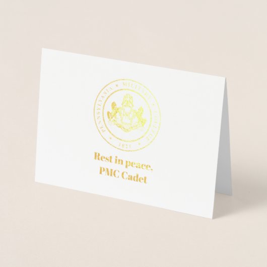 ペンシルバニア軍隊大学の同情カード – 1970 箔カード (正面)