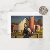 ペンシルバニア農家バイニューウェルコンバーズワイエス ノートカード (正面/裏面インサイチュ)