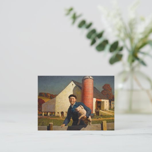 ペンシルバニア農家バイニューウェルコンバーズワイエス ノートカード (スタンド正面)