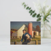 ペンシルバニア農家バイニューウェルコンバーズワイエス ポストカード (スタンド正面)