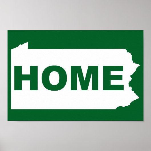 ペンシルバニア遠くにホームfrom州Tシャツ ポスター (正面)