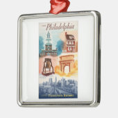 ペンシルバニア鉄道のフィラに行く メタルオーナメント (左)