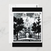 ペンシルバニア鉄道のフィラデルフィアを訪れる ポストカード (正面/裏面)