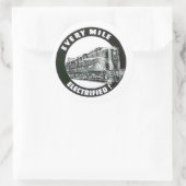 ペンシルバニア鉄道の電化マイル毎 ラウンドシール (バッグ)