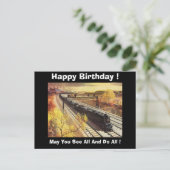 ペンシルバニア鉄道タンカー列車1942誕生日 ポストカード (スタンド正面)