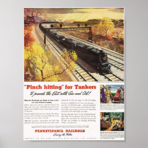 ペンシルバニア鉄道タンカー列車1942 ポスター