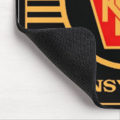 ペンシルバニア鉄道ブラック&金ゴールドロゴマウスパッド マウスパッド (コーナー)