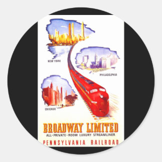 ペンシルバニア鉄道ブロードウェイ限定ストリーマー ラウンドシール