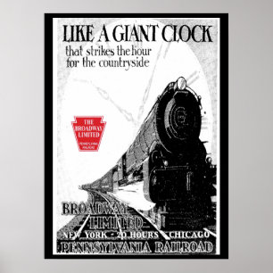 ペンシルバニア鉄道ブロードウェイ限定 ポスター