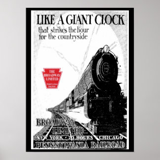 ペンシルバニア鉄道ブロードウェイ限定 ポスター
