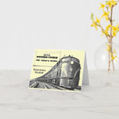 ペンシルバニア鉄道モダン電車電源ノートカード カード (黄色い花)