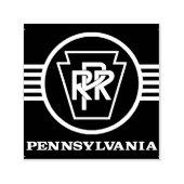 ペンシルバニア鉄道ロゴ、白黒インクスタンプ セルフインキングスタンプ (デザイン)