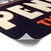 ペンシルバニア鉄道小さな赤い学校 ポスター (角)