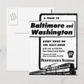 ペンシルバニア鉄道時間列車1948 ポストカード (正面/裏面)