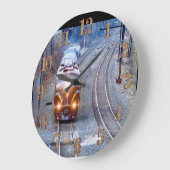 ペンシルバニア鉄道機関車の復元5809 ラージ壁時計 (傾斜)