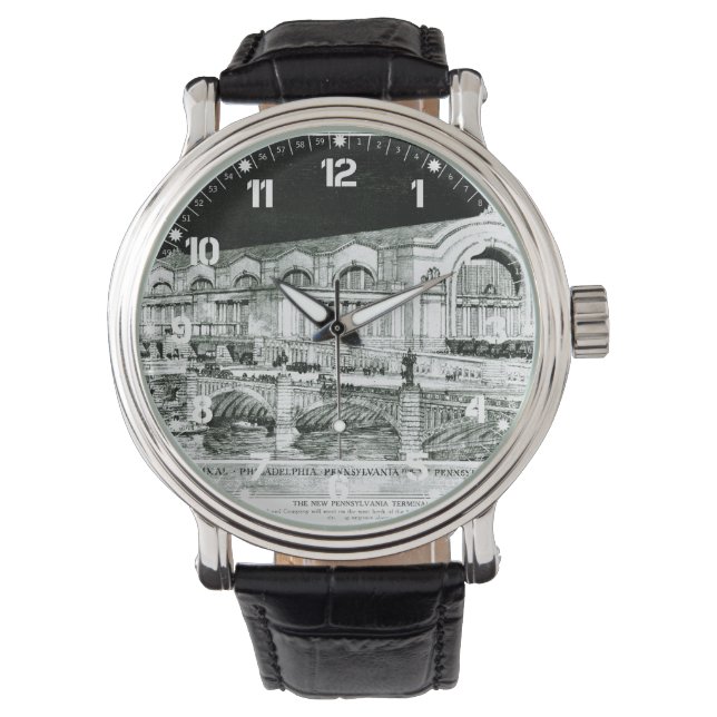 ペンシルバニア鉄道第30通り駅 腕時計 (正面)