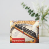 ペンシルバニア鉄道蒸気タービンポストカード ポストカード (スタンド正面)