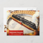 ペンシルバニア鉄道蒸気タービンポストカード ポストカード (正面/裏面)