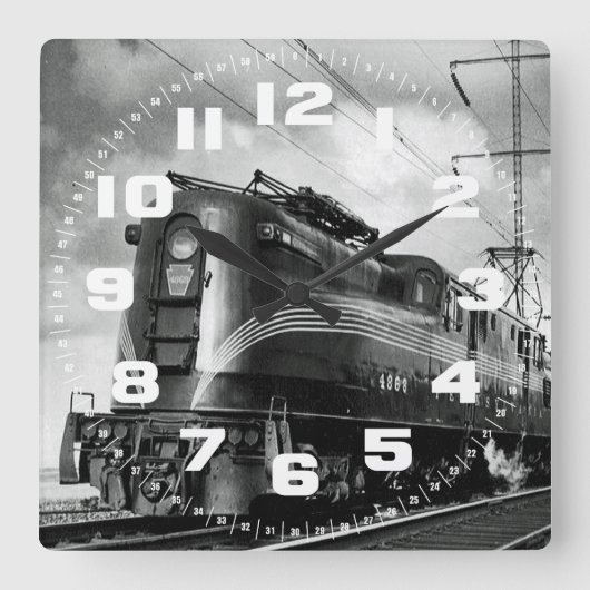 ペンシルバニア鉄道議会議員 スクエア壁時計 (正面)