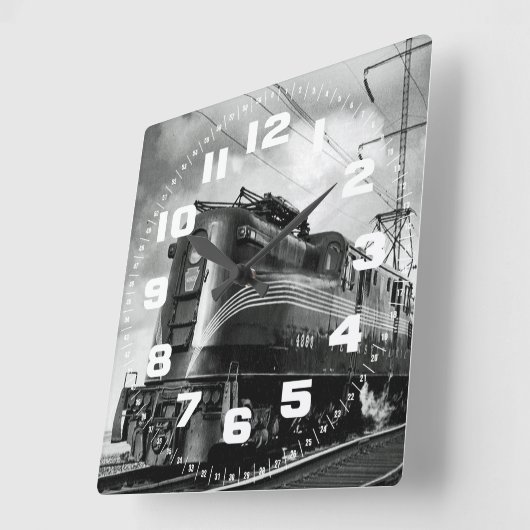 ペンシルバニア鉄道 スクエア壁時計 (傾斜)