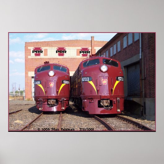 ペンシルバニア鉄道E-8a,s (JTFS) 5809および5711 ポスター (正面)
