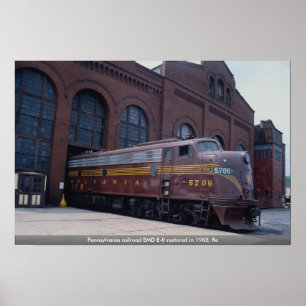 ペンシルバニア鉄道EMD E-8は1988年にリニューアル ポスター