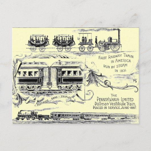 ペンシルバニア1887年限定はがき ポストカード (正面)