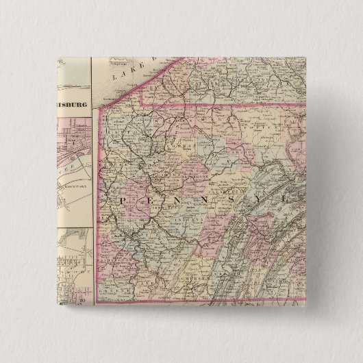 ペンシルバニア4 缶バッジ (正面)