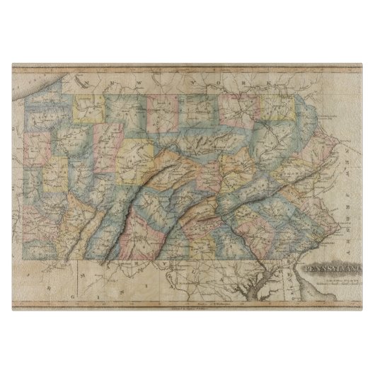 ペンシルバニア8 カッティングボード (正面)