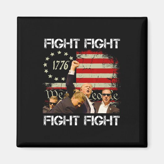 ペンシルバニア・トランプ2024ファイト! マグネット (正面)