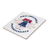 ペンシルバニア、リバティーベル1776セラミックタイル タイル (側面)