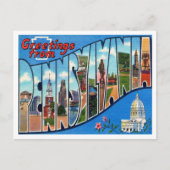 ペンシルバニア・ヴィンテージ・トラベルからの挨拶 ポストカード (正面)