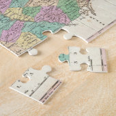 ペンシルバニア(1827年)のヴィンテージの地図 ジグソーパズル (側面)