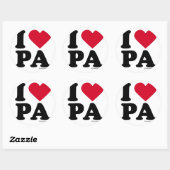 ペンシルバニア – "I LOVE PA" "I LOVE PENNSYLVANIA" ラウンドシール (シート)