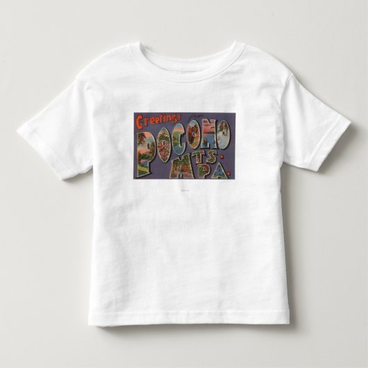 ペンシルバニア- Pocono Mountians トドラーTシャツ (正面)