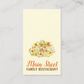 ペンシルバニアPAオランダアミッシュフードチキンポットパイ 名刺 (正面)