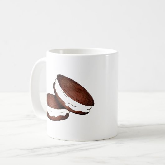 ペンシルバニアPAオランダメーンチョコレートウォピーパイ コーヒーマグカップ (正面左)