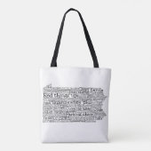 ペンシルバニアUSAスラング語のワードアートマップトートバッグ トートバッグ (裏面)