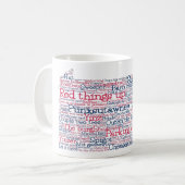 ペンシルバニアUSAスラング語アートマップコーヒーマグ コーヒーマグカップ (正面左)