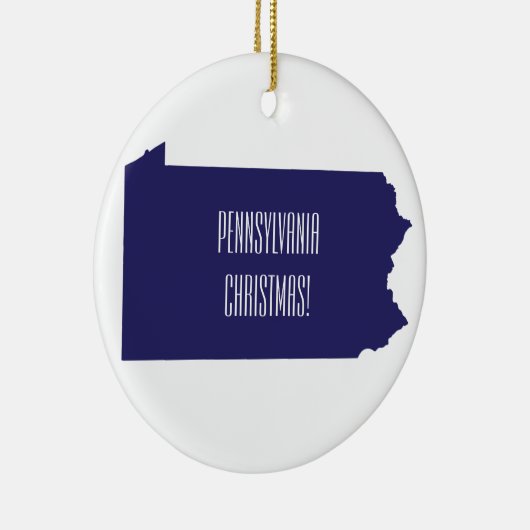 ペンシルバニパーソナライズされたアのクリスマス飾り！ セラミックオーナメント (右)