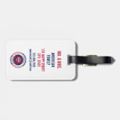 ペンシルバパーソナライズされたニア州ギフト荷物タグ ラゲッジタグ (裏面横)