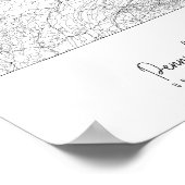 ペンシルバミニマルニア通りの地図 ポスター (角)