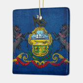 ペンシルバ動揺してニア州旗 セラミックオーナメント (左)